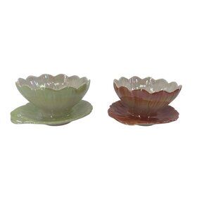 Royal Winton Grimwades England Leaf & Petal Dish Set